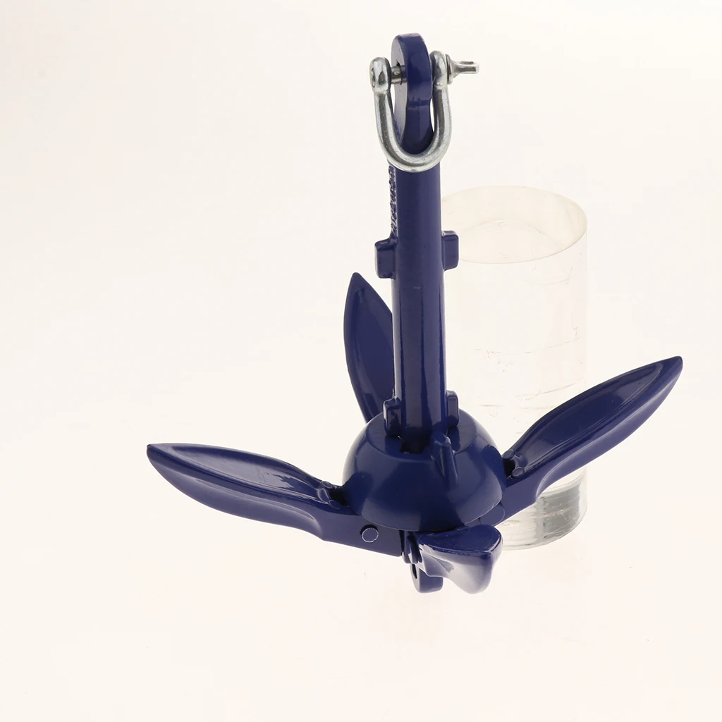 Boat Folding Grapnel Anchor Aluminum Alloy  1.5Lb Anchor Marine Yach Boat Marvin Accessory 