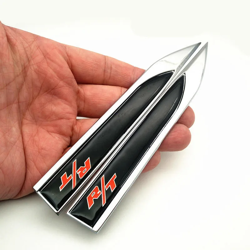 2 X Car F1 Flag Dodge Logo Rear Side Fender Emblem Badge Sticker Decal For Dodge