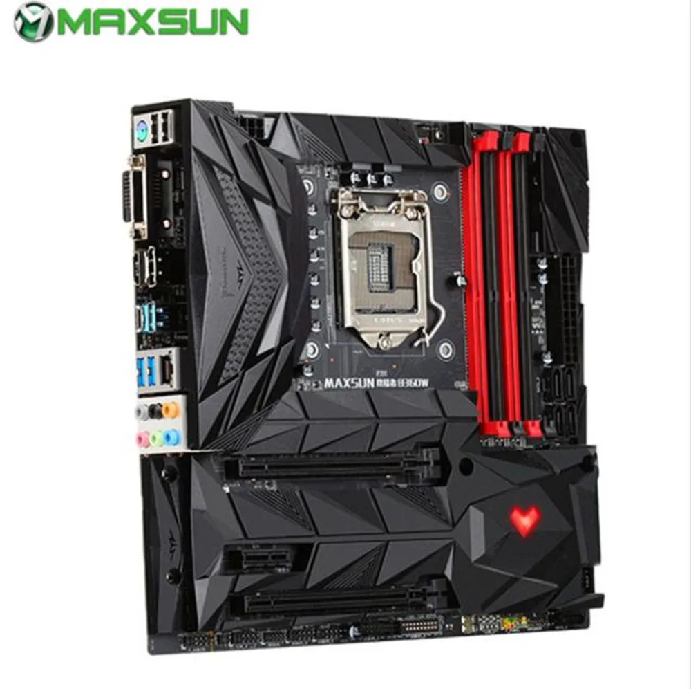 Материнская плата для игрового ПК MAXSUN B360W чипсет Intel 1151 USB3.1 двухканальный DDR4