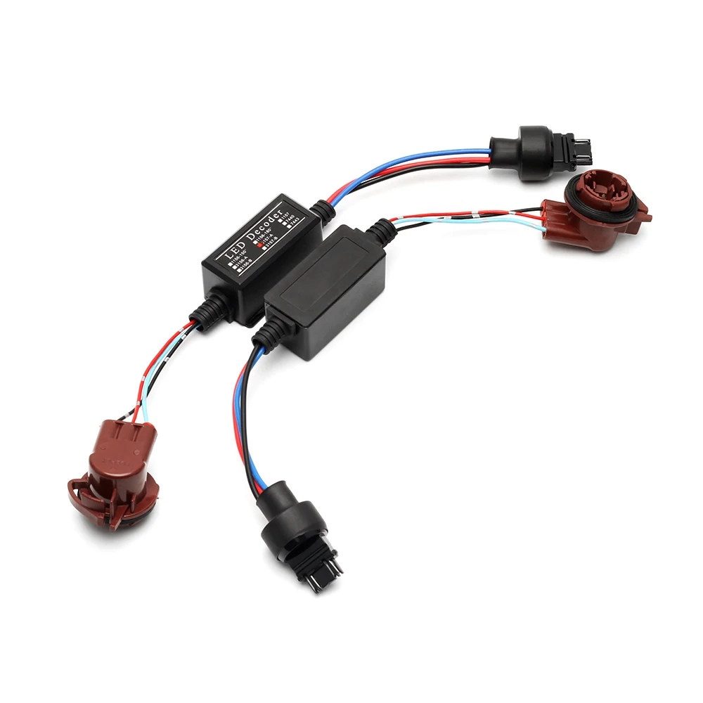 High Quality 2pcs 3157A LED Decoder Adapter Anti Hyper Blinking Flash