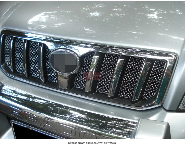 Сетчатая Передняя решетка для Toyota Land Cruiser Prado LC120 2003 2004 2005 2006 2007 2008 2009 Аксессуары