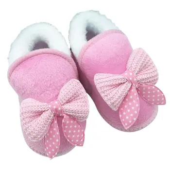 

Baby Girls Shoes Toddler First Walker Warm Winter Boots Soft Sole Prewalker