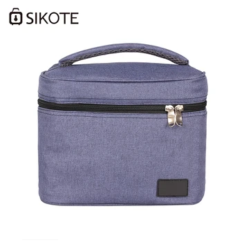 

SIKOTE 5L Food Beverage Fresh bag Oxford Portable Tote Bags Insulation Lunch Box Zipper Solid Picnic Bag Aluminum Film Lining