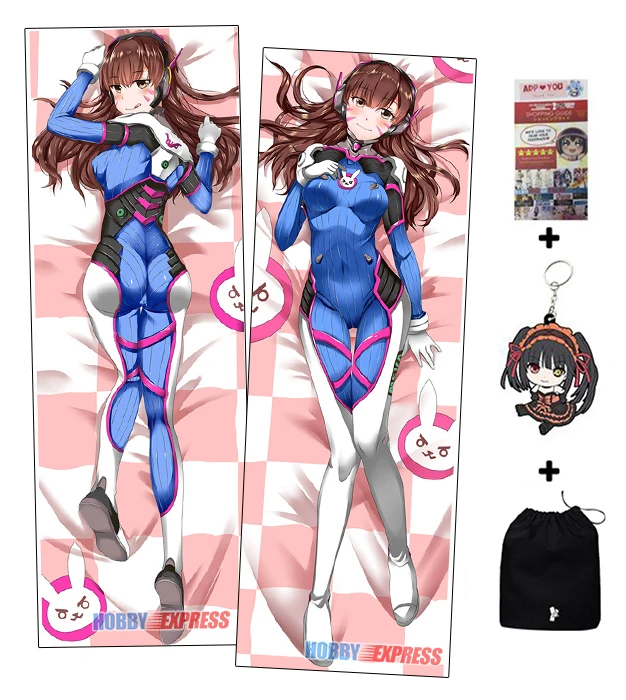 

Hobby Express OW D. Va Dakimakura Japanese Hugging Body Pillow Cover ADP73017