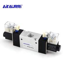 3V420 series 1/2 G solenoid valve single and double coil pneumatic valve pneumatic control valve AC DC 12V 24V 36V 110V 220V 380 parker lucifer solenoid valve coil 491514q3 220v 13w