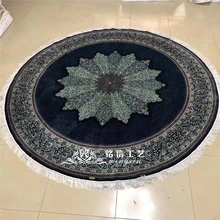 8'x8' Круглый ручной Шелковый ковер шелковый ковер ручной работы Декор салона