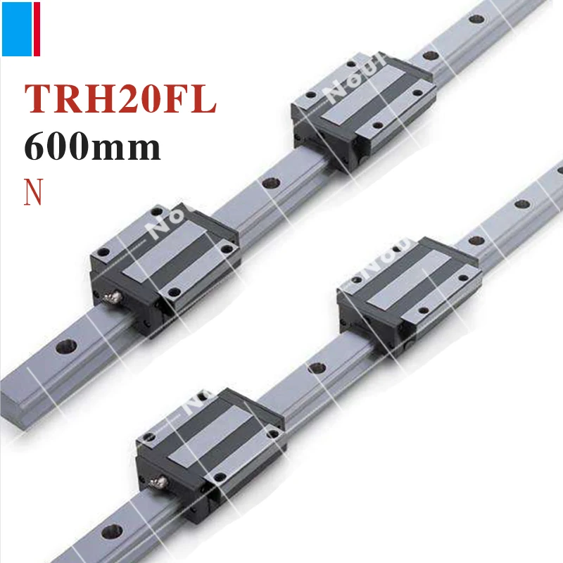 TBI CNC sets TBIMOTION TR20N 600mm linear guide rail with TRH20FL slide