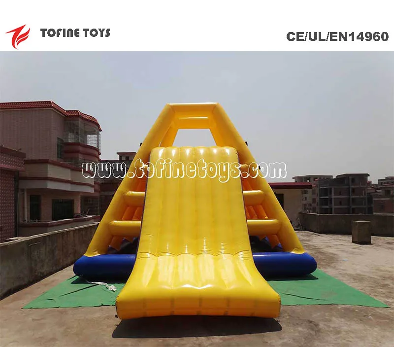 Jungle Joe Inflatable floating slide Climbing Water Tower