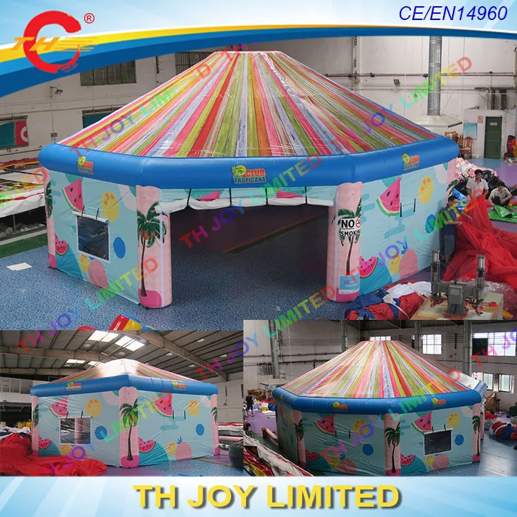 

free shipping 6m,8m or 10m outdoor giant inflatable beach bar tent inflatable party event disco dome tent inflatable yurt tent
