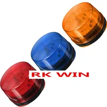 Светодиодный 12В охранная сигнализация стробоскопический сигнал Предупреждение синий и красный цвета оранжевый мигающий светильник