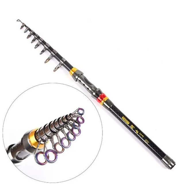 Special Offers Superhard Carbon Fishing Pole 1.8M 2.1M 2.4M 2.7M 3.0M Portable Telescopic Fishing Rod Spinning Fish Hand Fishing Tackle Sea Rod