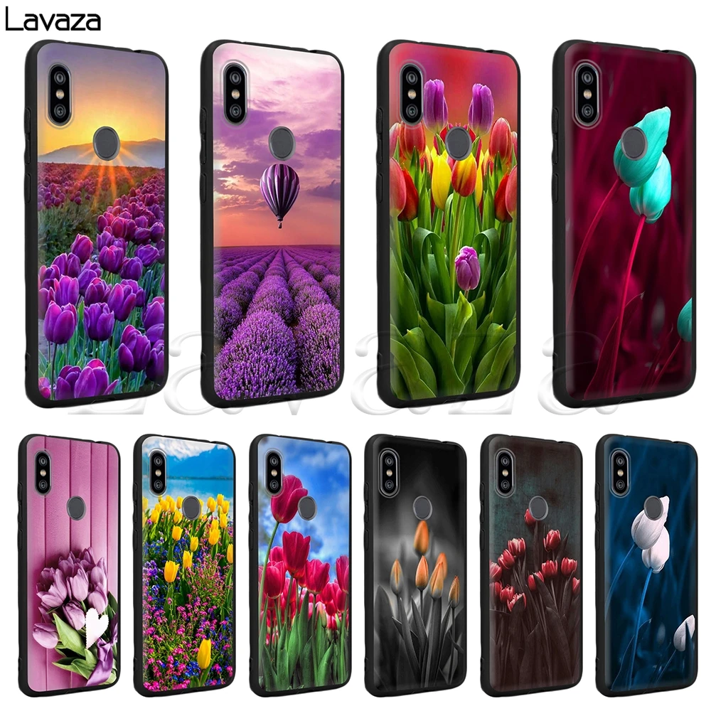 

Lavaza Tulips flower Spring field Red pink yellow purple Case for Xiaomi Redmi Note 4 4X 4A 5 5A 6 6a 7 Pro Go Prime Plus