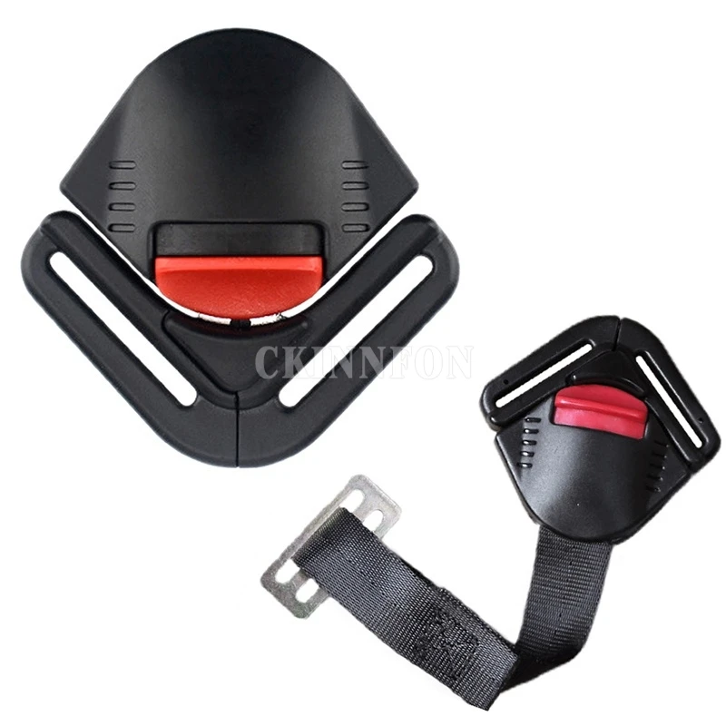 DHL 200PCS Black Car Baby Safety Seat Clip Fixed Lock Buckle Safe Belt