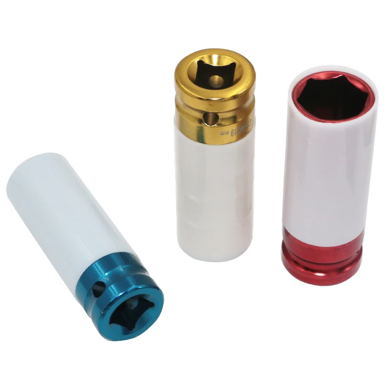 G1 1/2" Thin Wall Deep Impact Socket Set 17 19 21 Lug Nut Protective