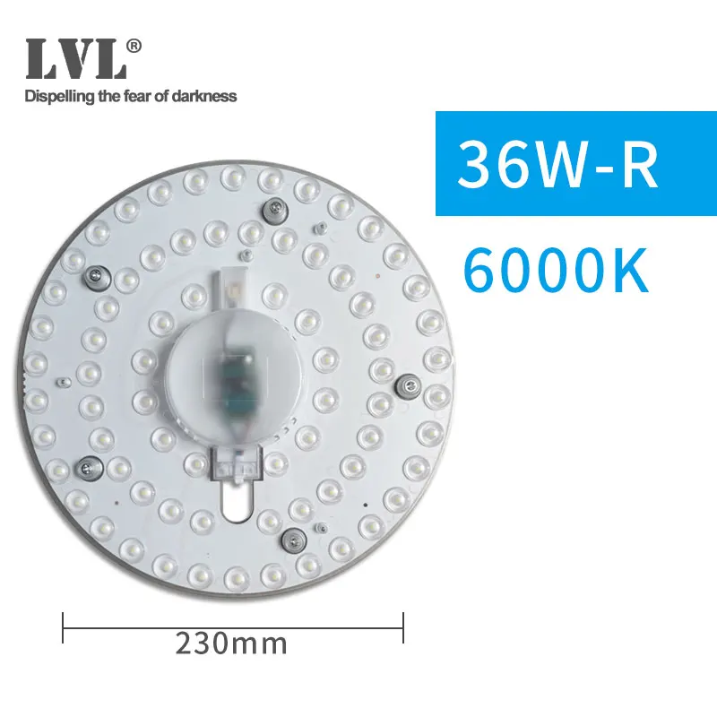 12 Вт 18 Вт 24 Вт 36 Вт Светодиодный панельный светильник поверхностного монтажа Потолочный светильник Магнитный квадратный круглый панельный светильник - Испускаемый цвет: 36W-R