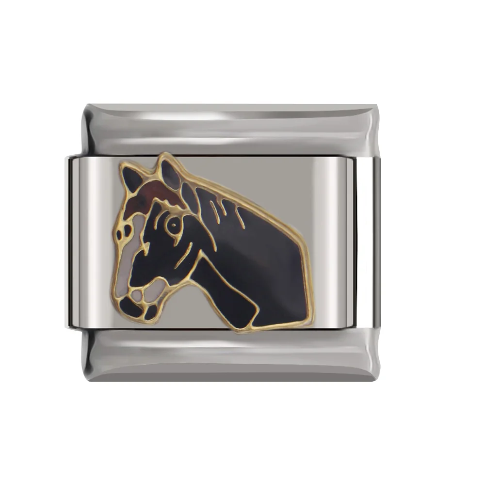 Hapiship 9mm Width Original Daisy Animal Cat Dog Horse Rabbit Lion Bear Wolf Sheep Charm Fit Bracelet Stainless Steel Link DJ42A Hapiship 9mm Width Original Daisy Animal Cat Dog Horse Rabbit Lion Bear Wolf Sheep Charm Fit Bracelet Stainless Steel Link DJ42A