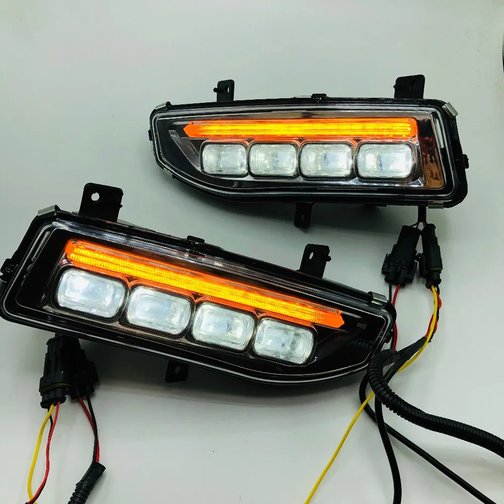 one set Turn Signal style 12V LED CAR DRL Daytime running lights with fog lamp hole for Nissan X-trail X trail Xtrail 2017 2018 one set Turn Signal style 12V LED CAR DRL Daytime running lights with fog lamp hole for Nissan X-trail X trail Xtrail 2017 2018
