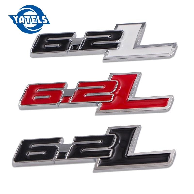 1 шт. 6.2L 3D Металлическая Автомобильная боковая наклейка эмблема значок для автомобиля Стайлинг для Chevrolet Camaro 2011- Ford F150 автомобильные аксессуары