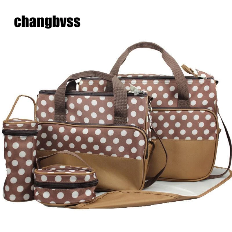 

New Arrival 7 PCS/Set Mommy Bags for Baby,Infant Nappy Bags Set,Baby Nappy Changing Bag Diaper,8 Available Color,Large Capacity