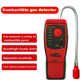 

New Style Combustible Gas Leak Semiconductor Detector with Sound Light Alarm Home Kitchen Leakage Location Tester Accessories