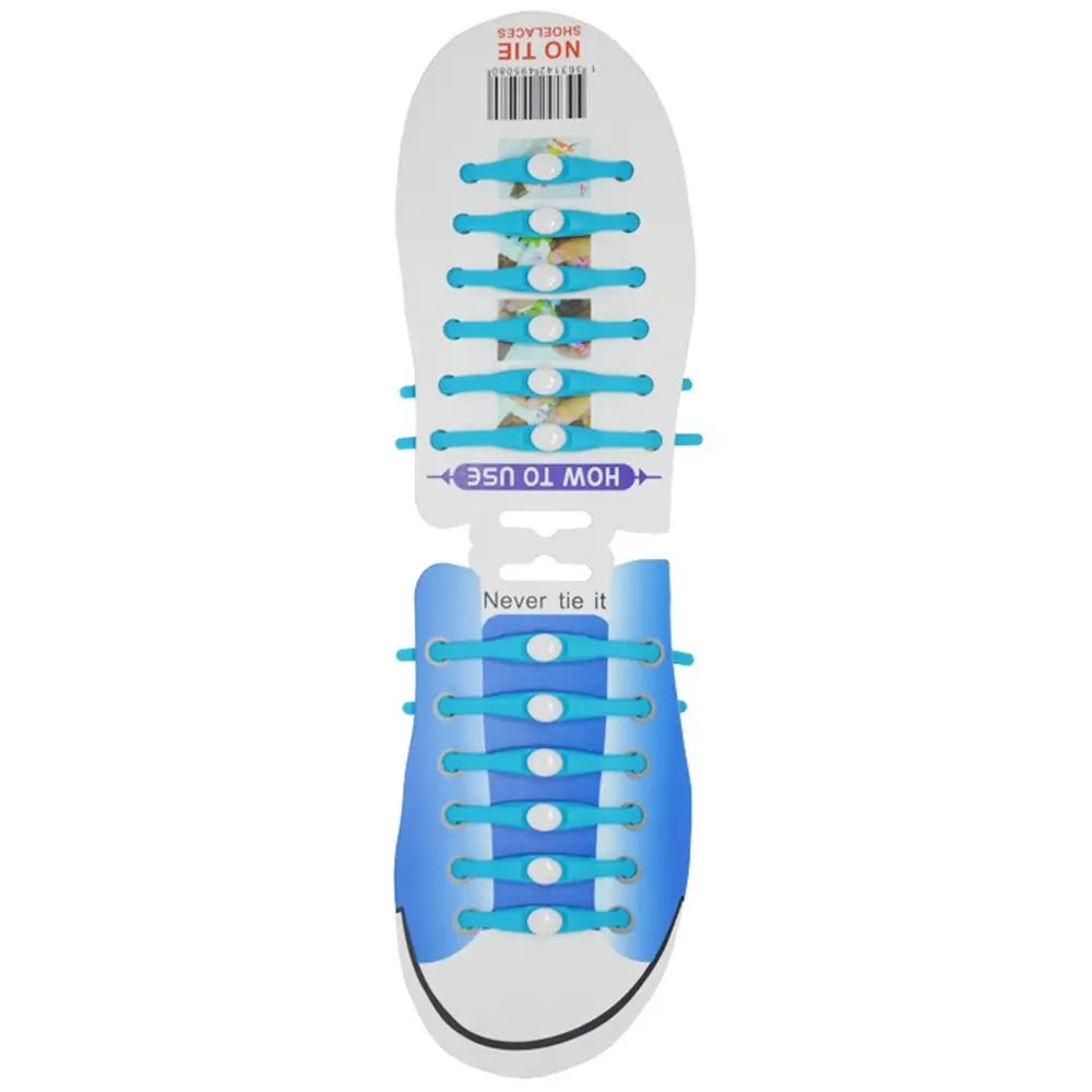 12 шт. эластичные силиконовые шнурки для обуви, спортивные шнурки для бега, шнурки для обуви для детей и взрослых, шнурки для кроссовок