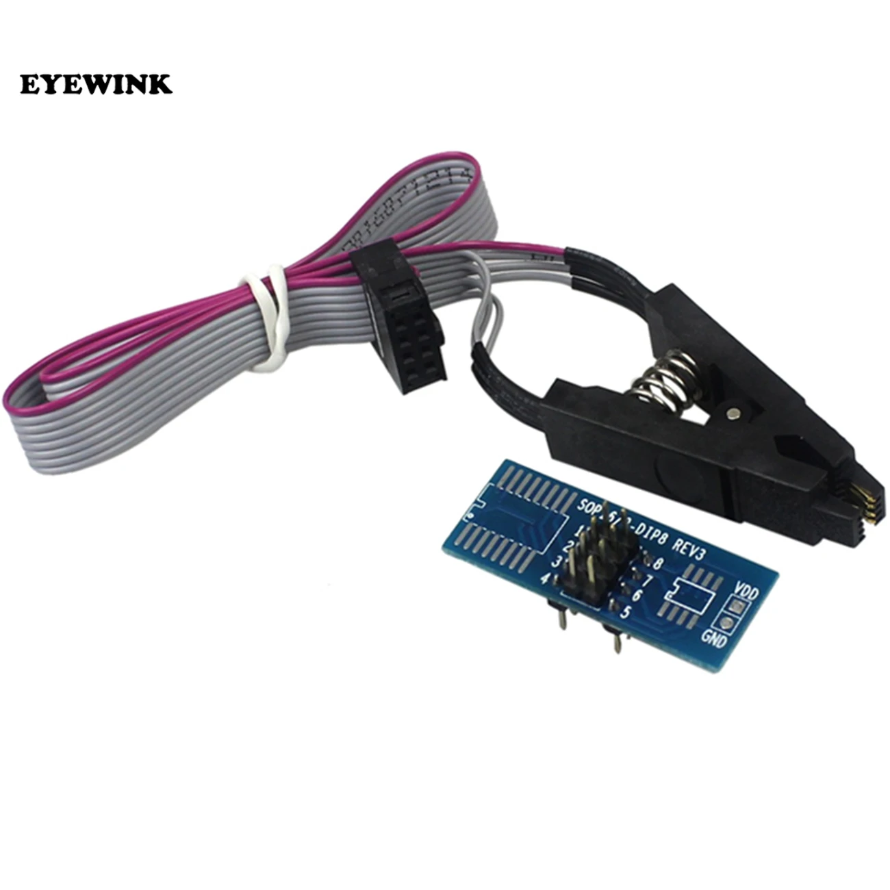 Высококачественный тестовый зажим SOIC8 SOP8 для EEPROM 93CXX/25CXX/24CXX встроенное