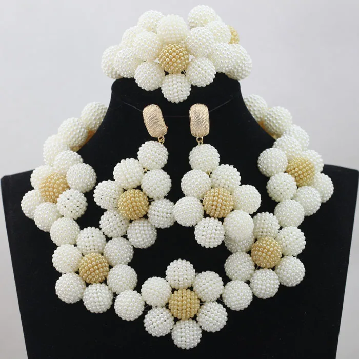 Новый Дизайн Бусины изделия устанавливается огромный Цветы шары в нигерийском стиле Свадебная вечеринка Для женщин Рождественский подаро... Новый Дизайн Бусины изделия устанавливается огромный Цветы шары в нигерийском стиле Свадебная вечеринка Для женщин Рождественский подаро...