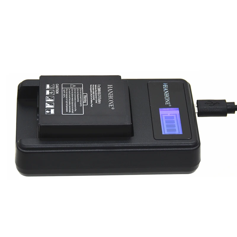 DMW-BLG10 BP-DC15 Зарядное устройство ЖК-дисплей USB Зарядное устройство для Panasonic Lumix GF6, GX7, GX80, GX85, GX7 Mark II, LX100, D-Lux(Тип 109) батареи
