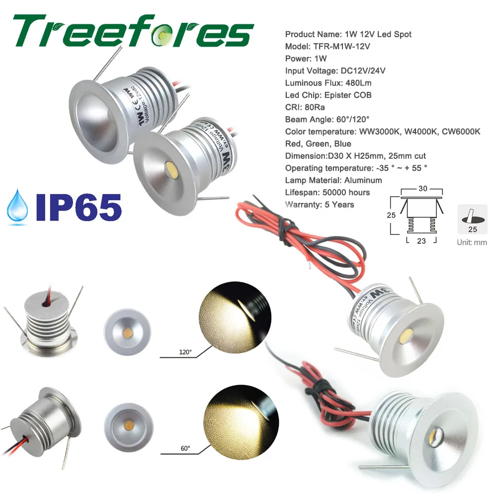 1 Вт IP65 Epister Мини Светодиодный точечный светильник 100Lm 15 мм 25 мм Точечный светильник ing наружная садовая беседка светильник ing лампа лестничный светильник
