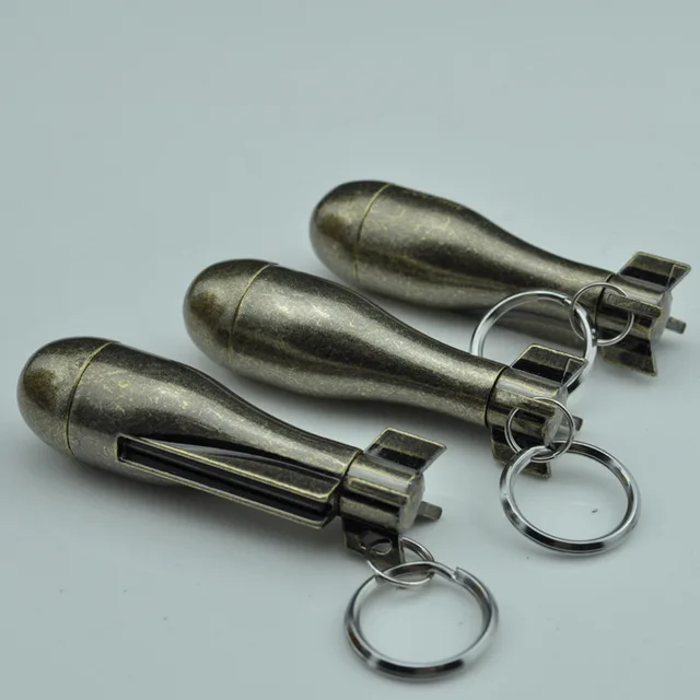 5pcs/lot Emergency Fire Starter Flint Match waterproof bowling Permanent Match Striker Lighter with keychain