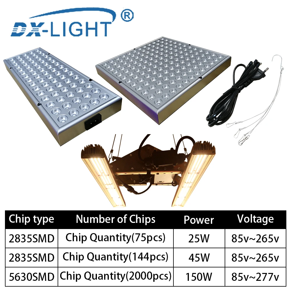 150 Вт/45 Вт/25 Вт Светодиодный светильник для выращивания растений, полный спектр, лампа для растений, Vegs, гидропонная система, светодиодный светильник для выращивания растений, s AC85-265V
