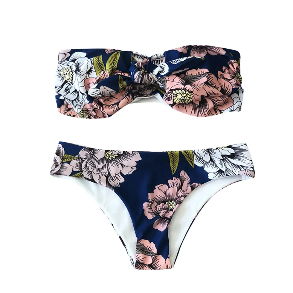 

New bandage beach strapless swimwear bikinis 2019 women swimsuit sexy bikini brazilian set biquini bathing suits Z0329 Dropshhip