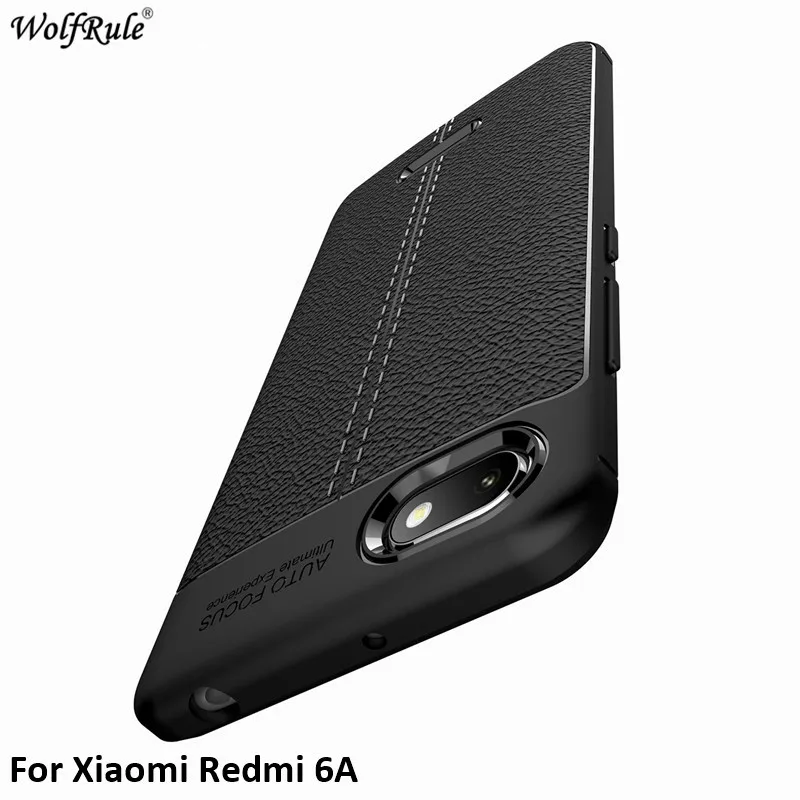 

For Cover Xiaomi Redmi 6A Case WolfRule Soft Silicone Celular Funda Bumper Housing Phone Case For Xiaomi Redmi 6A Cover 5.45''