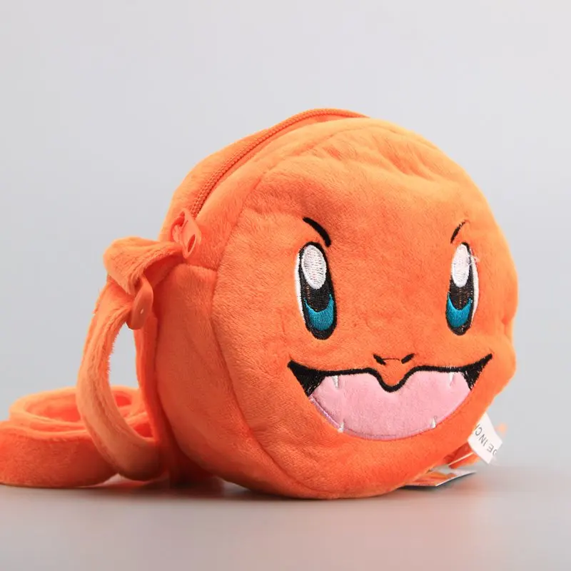 

Anime Charmander Plush Toy Mini Messenger Bag Kids Cute Coin Bag Small Purse 6" 15 CM
