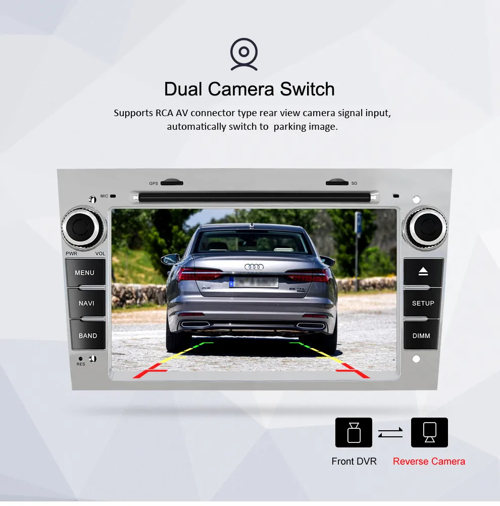 Sale 7" Android 9.0 Car Radio GPS Player For Opel Astra H Zafira Vectra Vivaro Tigra Corsa C Carro DVD FM Video Navigation Multimedia 7