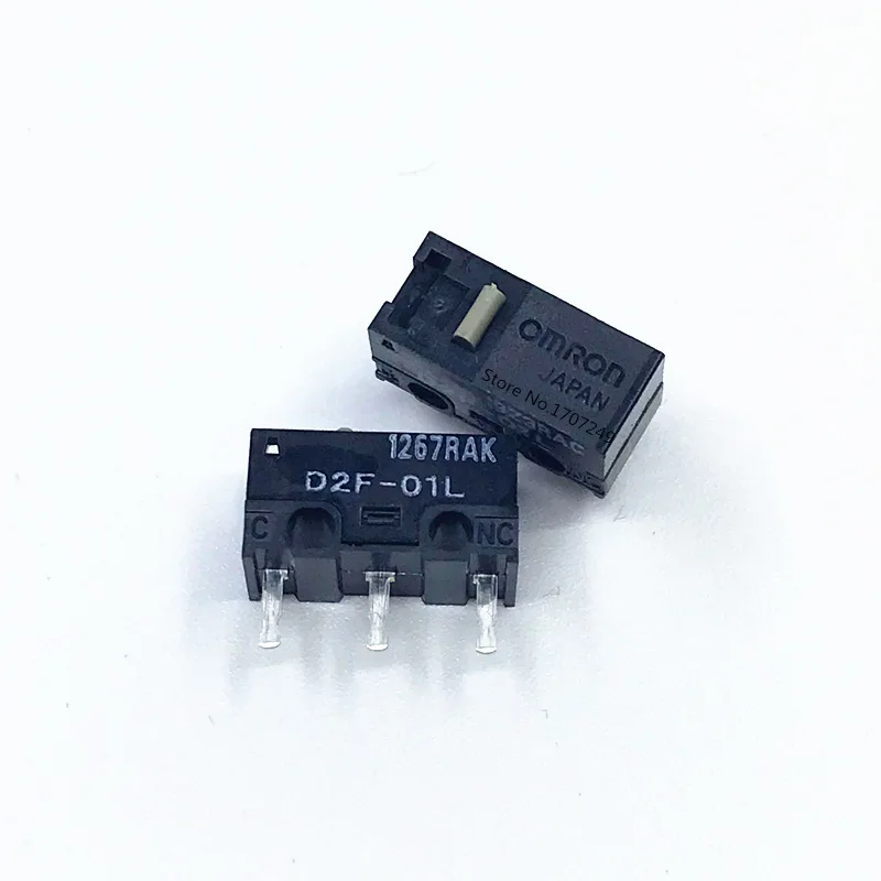 2Pcs original OMRON mouse micro switch D2FC-F-7N 10m 20m OF D2FC-F-K(50M) D2F D2F-F D2F-01 D2F-01L D2F-01FL D2F-01F-T D2F-F-3-7 light fan switch Wall Switches