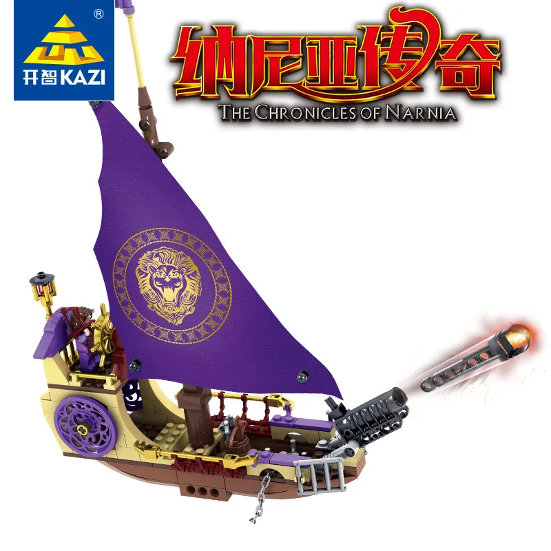 KAZI модели строительные игрушки, совместимые с K87021 927 шт Chronicles Нарния блоки игрушки хобби для мальчиков девочек строительные наборы