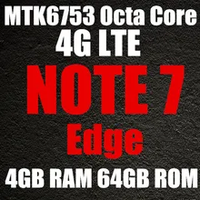 Note7 Mobile Phone for samsung galaxy note 7 phone Note7 Phones Unlocked MTK6592 Octa Core 4G Ram 64G Rom Fingerprint Metal body