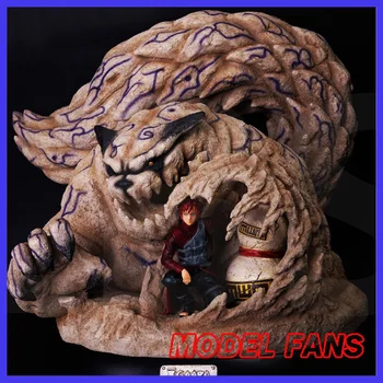 

MODEL FANS INSTOCK LBS NARUTO Gaara and bijuu Shuukaku GK resin statue for Collection Handicrafts contain led light