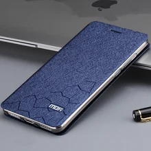 Для Xiaomi Redmi Note 4 телефон случаях флип Xiaomi Redmi Note 4 Pro Кожаный чехол внутренней металлической передней крышкой оригинальной Mofi Стенд случае