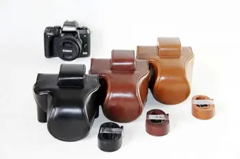 

Classical Retro PU Leather Camera Bag Case Cover Strap For Canon EOS M5 EOS-M5 This seller accepts