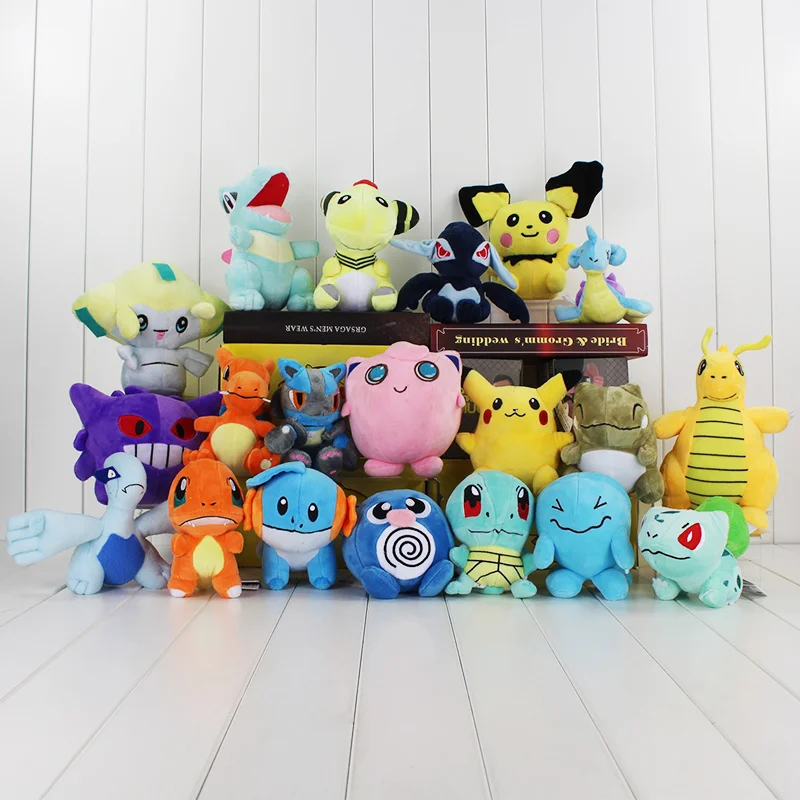 

20pcs/lot 5.5'' Totodile Jigglypuff Gallade Charmander Bulbasaur Charizard Mini Plush Figure Doll Toys