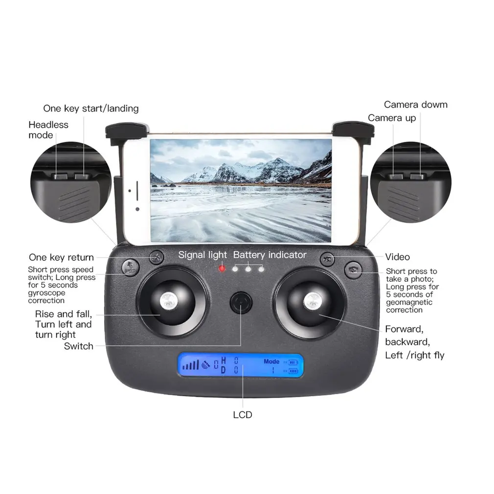  SG906 GPS 5G WIFI FPV RC Drone 4K Brushless Selfie Drones with Camera HD RC Quadcopter Foldable Dro