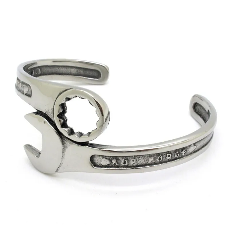 Wholesale-Lot-Fashion-Silver-Biker-Tools-Wrench-Bracelet-Bangle-Stainless-Steel-New-Fashion-Jewelry (3)