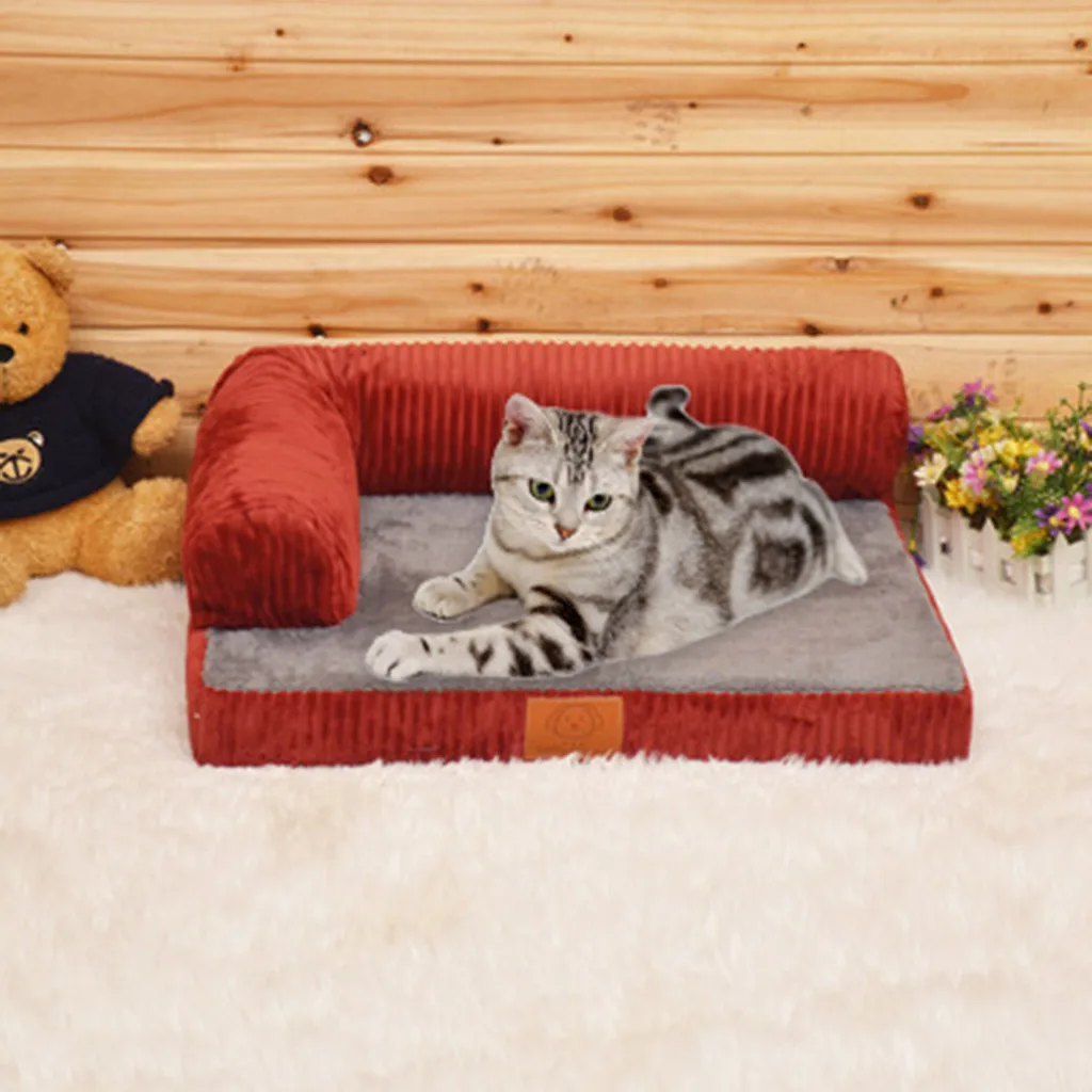 

Cute Dog House Pet Bed Sofa Cat Kennel Indoor Puppy Mat Cave Pet Supplies New Pet Dog Bed Warming Dog House Soft Material Nest