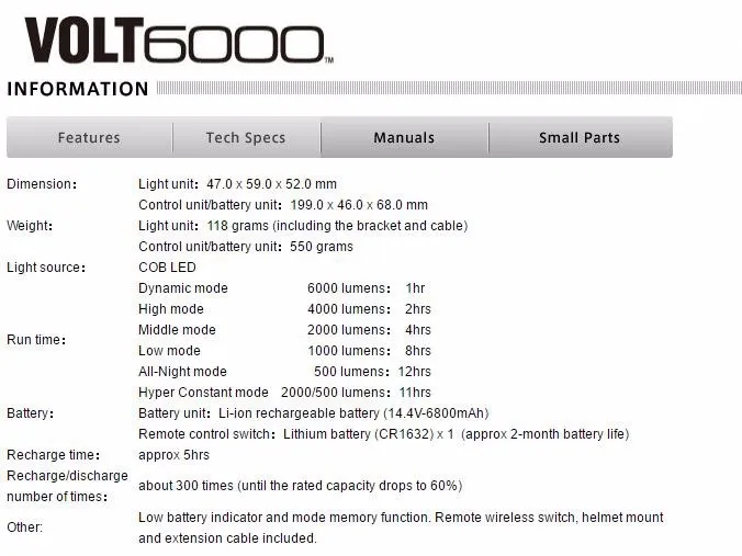 Top CATEYE HL-EL6000RC LED mountain bike riding bicycle accessories headlight lamp flashlight cycling light 0