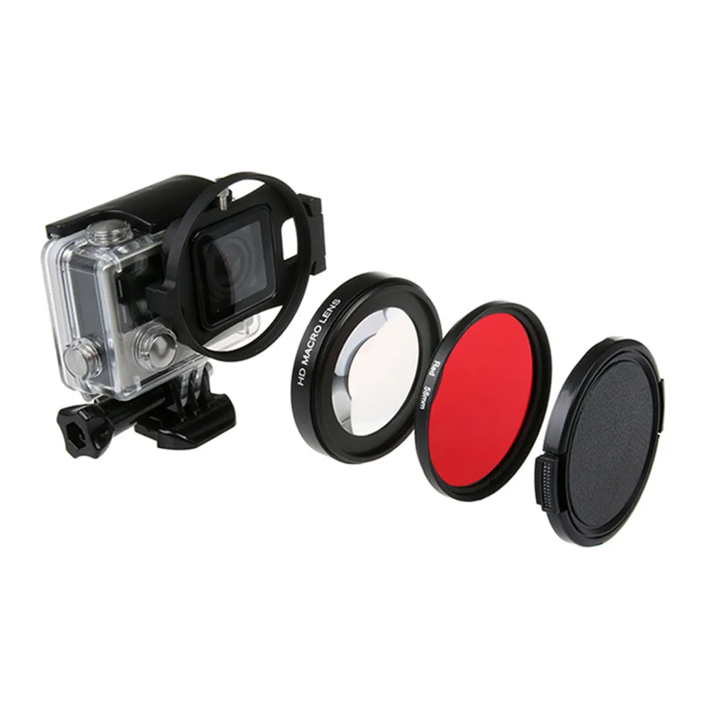 7in1 set 1 58mm16X HD Close up Macro Camera Lens diving Filter for