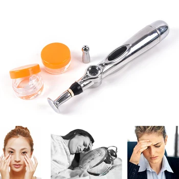 

1pc Electronic Acupuncture Pen 9 Grades Adjustable Meridians Energy Heal Massage Pen for Pain Reliefing Face Lift Tools
