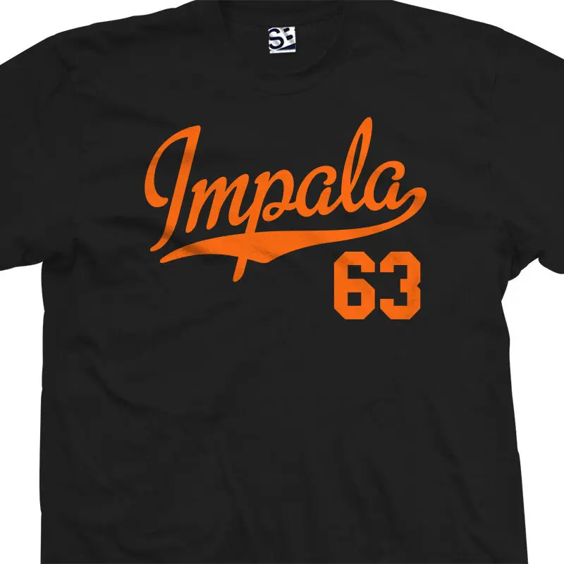 Impala 63 Script Tail T-Shirt-1963 Классическая футболка Lowrider-все размеры и цвета | Мужская
