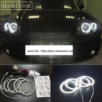 

HochiTech Ultra bright SMD white LED angel eyes 2500LM 12V halo ring kit daytime running light DRL for Hyundai Tiburon 2003-2006